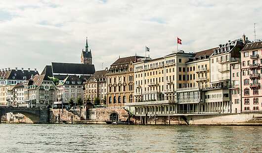 Exterior of the Grand Hotel Les Trois Rois