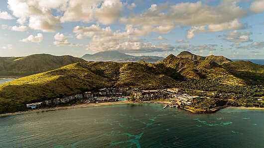 Aerial View of Park Hyatt St. Kitts Christophe Harbour