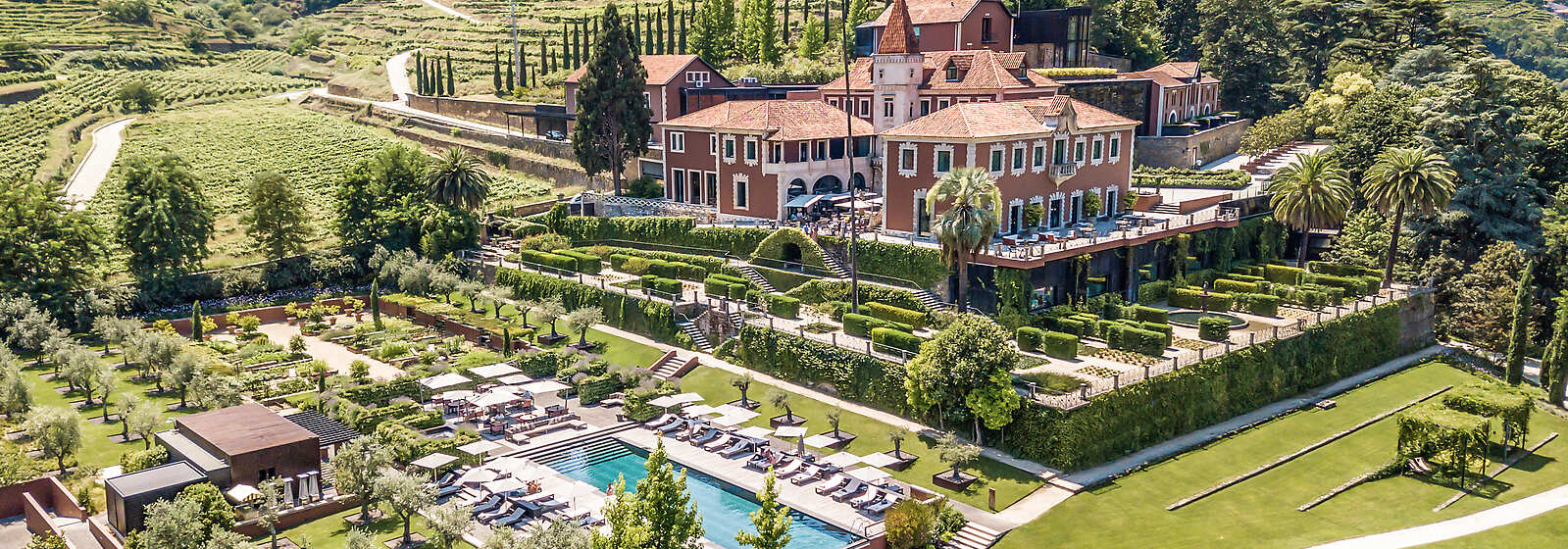 Aerial View of Six Senses Douro Valley