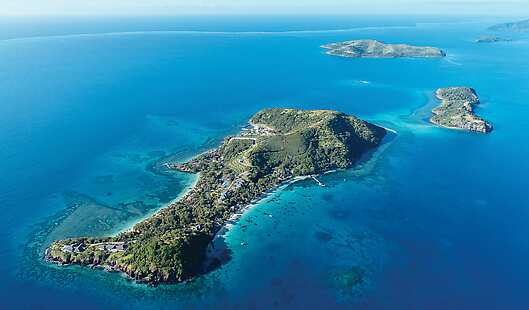 Aerial View of Kokomo Private Island Fiji