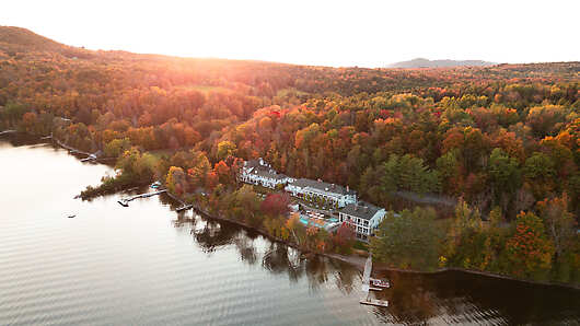 Aerial View of Manoir Hovey