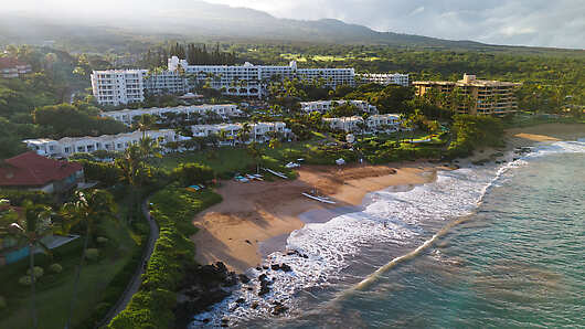 Aerial View of Fairmont Kea Lani, Maui and Beachfront