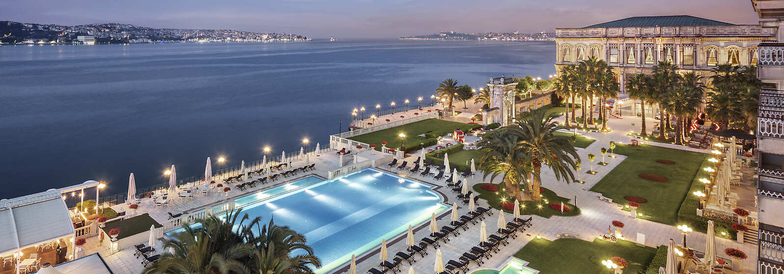 Aerial View of Ciragan Palace Kempinski Istanbul