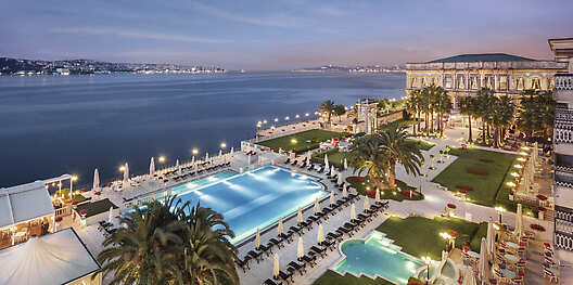 Aerial View of Ciragan Palace Kempinski Istanbul