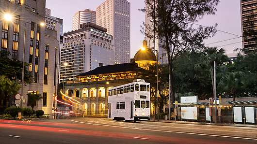 Exterior of Mandarin Oriental, Hong Kong