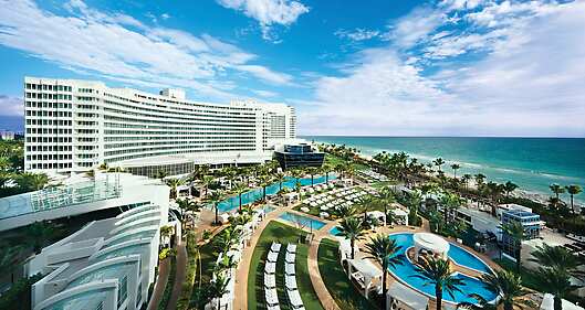 Aerial View of Fontainebleau Miami Beach