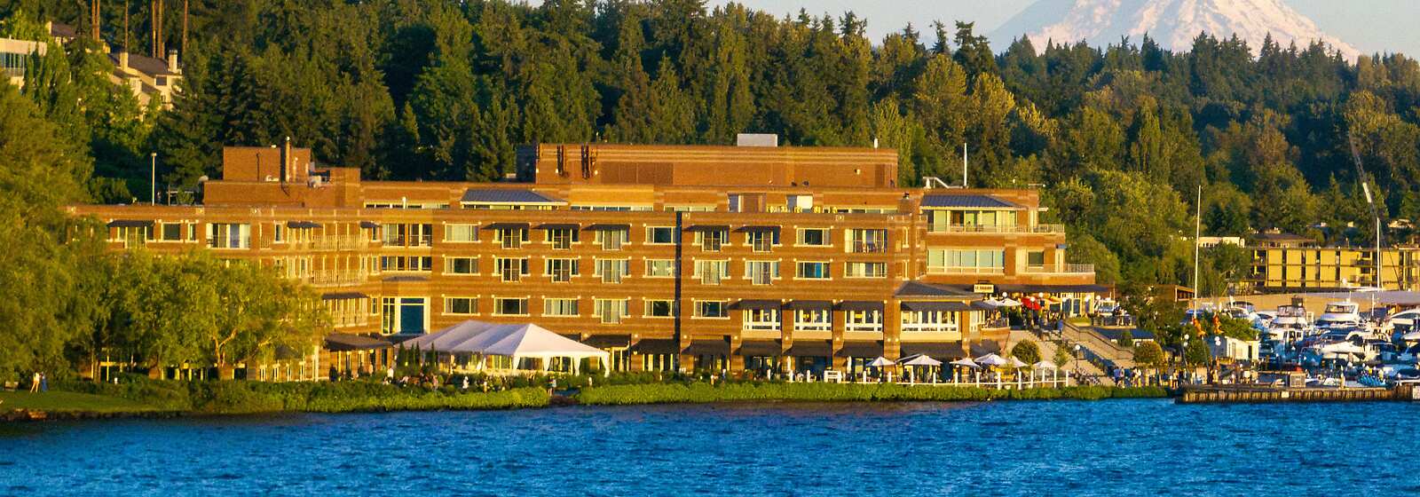 Aerial View of Woodmark Hotel and Still Spa