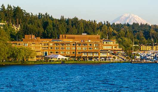 Aerial View of Woodmark Hotel and Still Spa