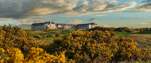 Fairmont St Andrews exterior from the Torrance golf course.