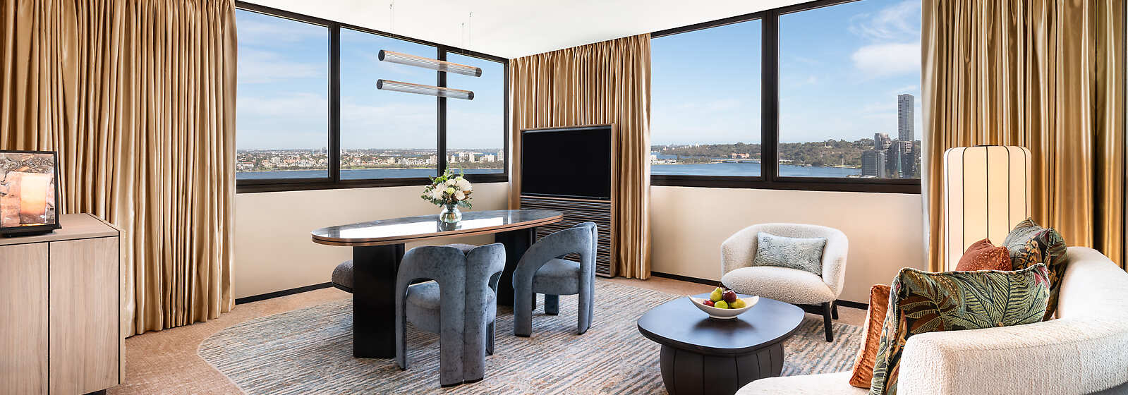 Premier River View Suite Living Area