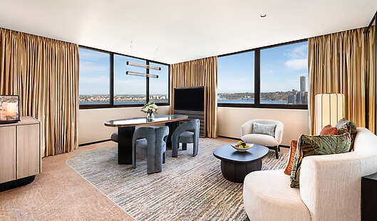 Premier River View Suite Living Area