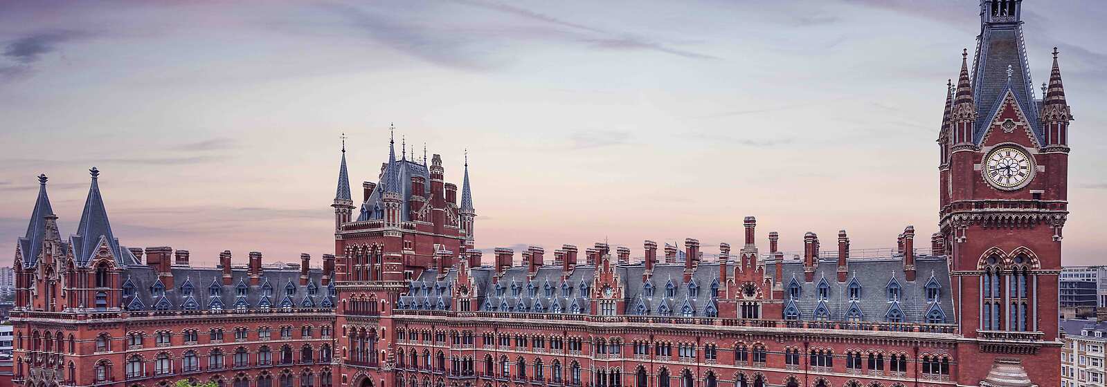 Aerial View of St Pancras London