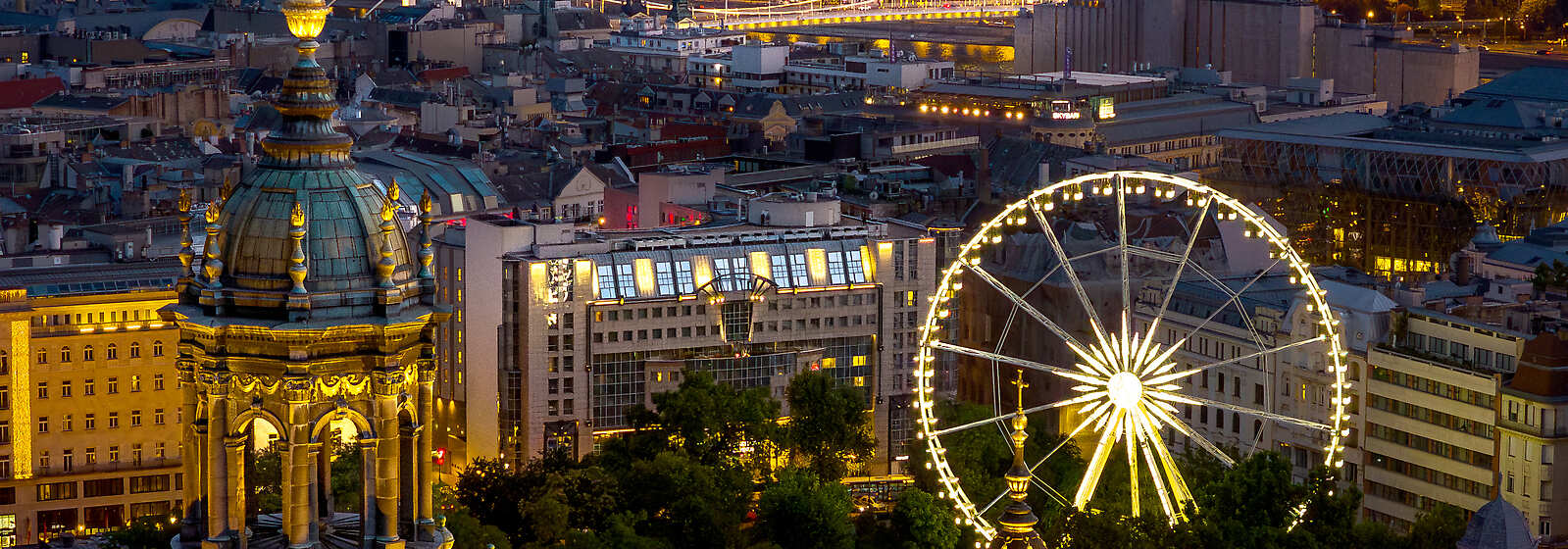 Aerial View of Kempinski Corvinus Budapest