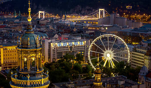 Aerial View of Kempinski Corvinus Budapest
