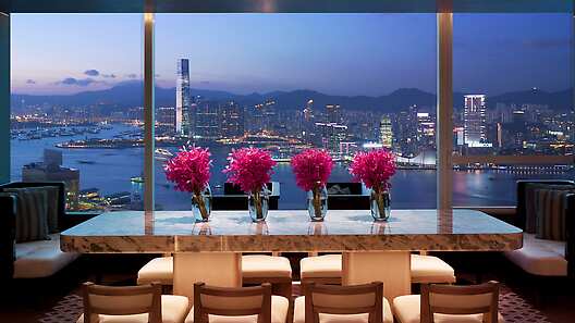 Executive Lounge on 59th floor at Conrad Hong Kong