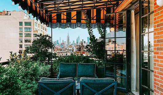 Soho Grand Hotel Terrace Suites with Manhattan views.