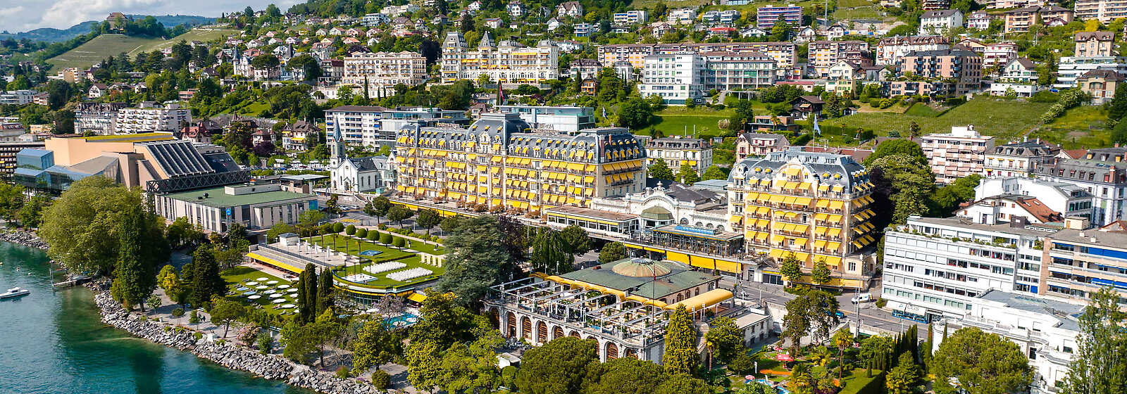 Aerial View of Fairmont Le Montreux Palace