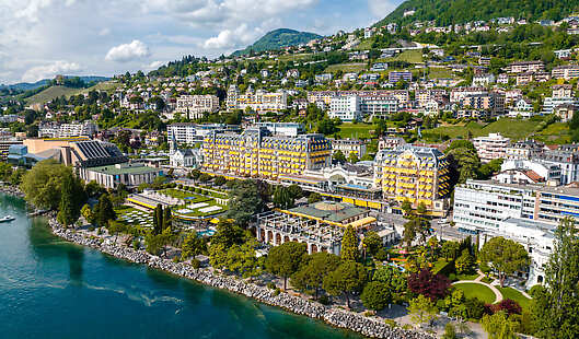 Aerial View of Fairmont Le Montreux Palace