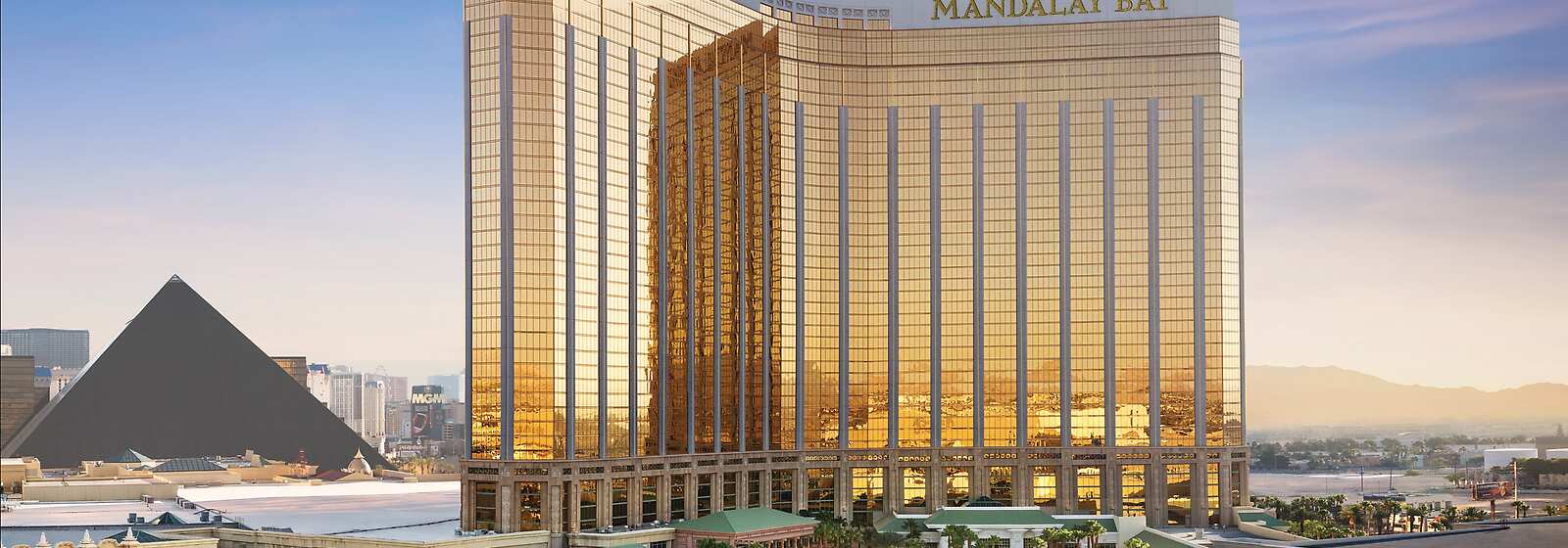 Aerial View of Mandalay Bay Resort & Casino