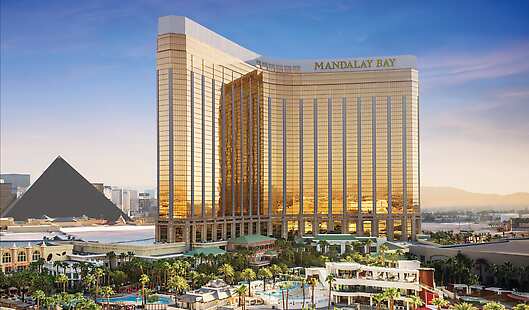 Aerial View of Mandalay Bay Resort & Casino