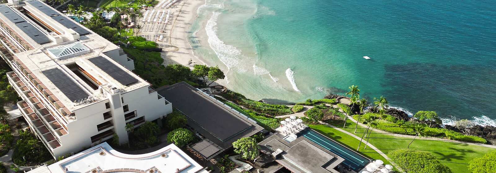 Aerial View of Mauna Kea Beach Hotel and Adults-only Infinity Pool 