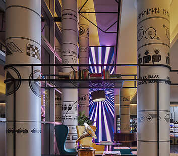 Avani Lobby with LED Wall in Background