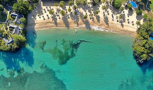 Aerial View of Beach