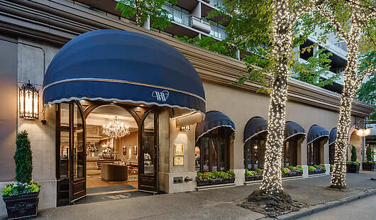 Exterior of the Wedgewood Hotel in Vancouver BC
