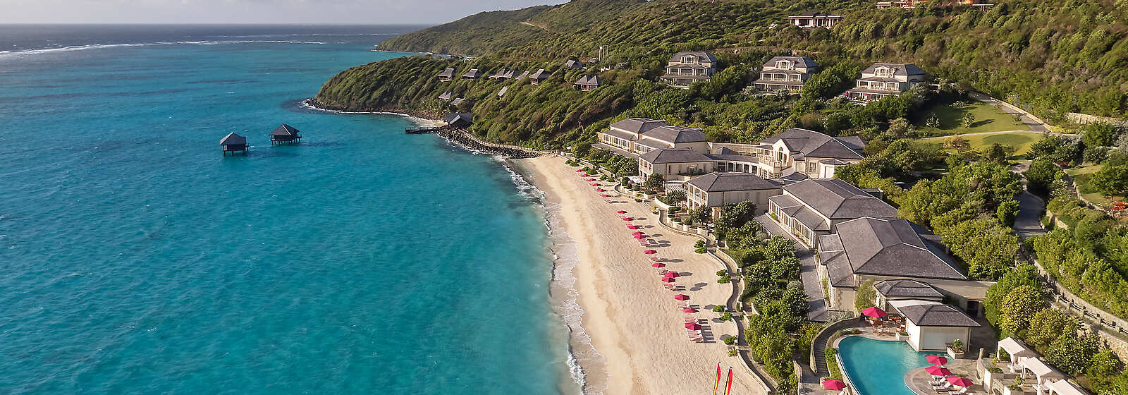 An Aerial View of Mandarin Oriental, Canouan in St. Vincent & The Grenadines