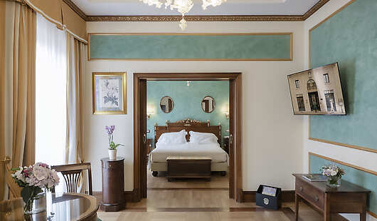 The Maria Callas Suite Foyer and Bedroom