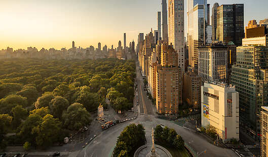 Aerial View of Mandarin Oriental, New York