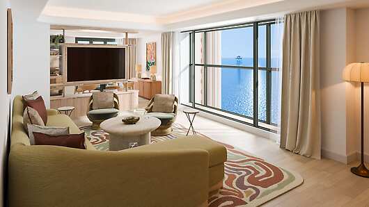 Prestige Sea View Suite Living Area