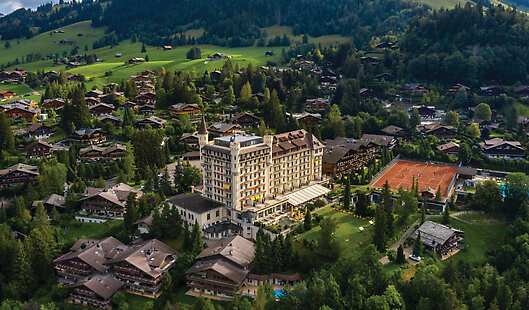 Aerial View of Gstaad Palace