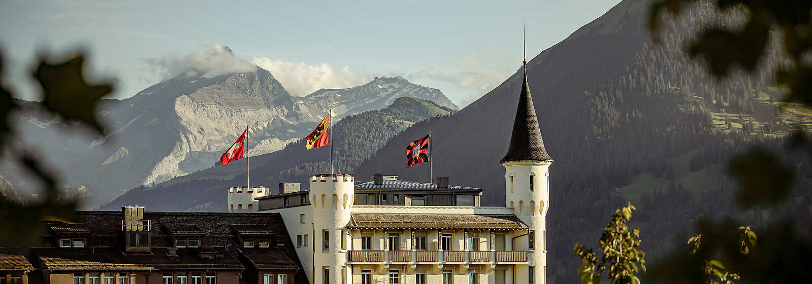 Aerial View of Gstaad Palace