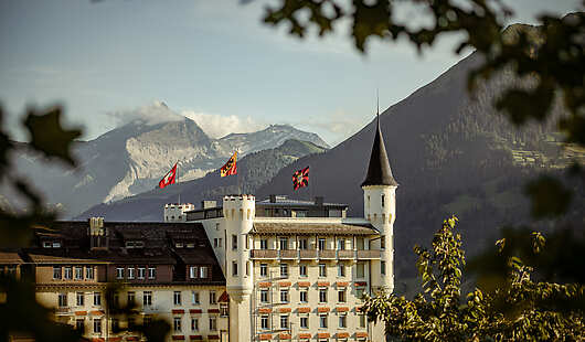 Aerial View of Gstaad Palace
