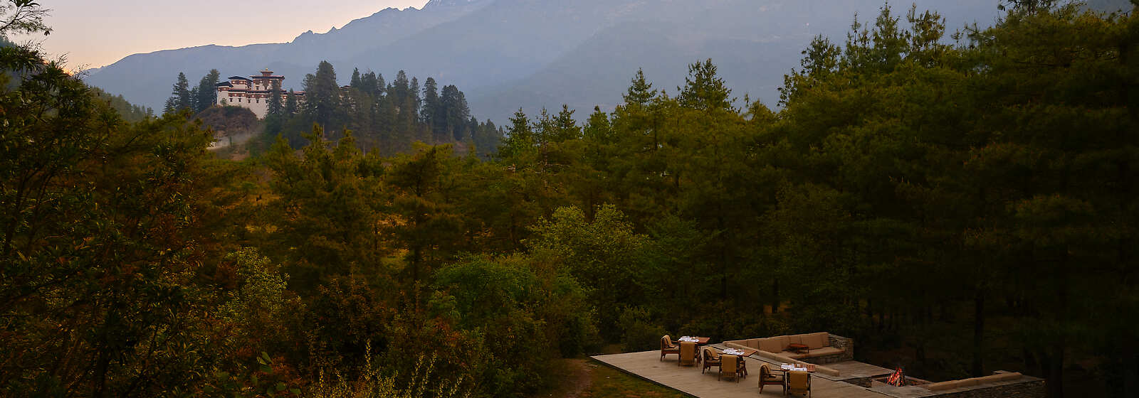 Aerial View of Firepit Terrace