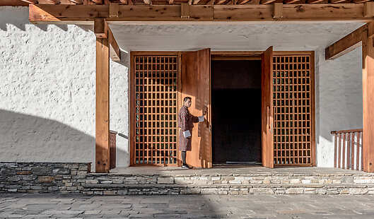Amankora_Bhutan - Paro Lodge, Main Courtyard and Entrance