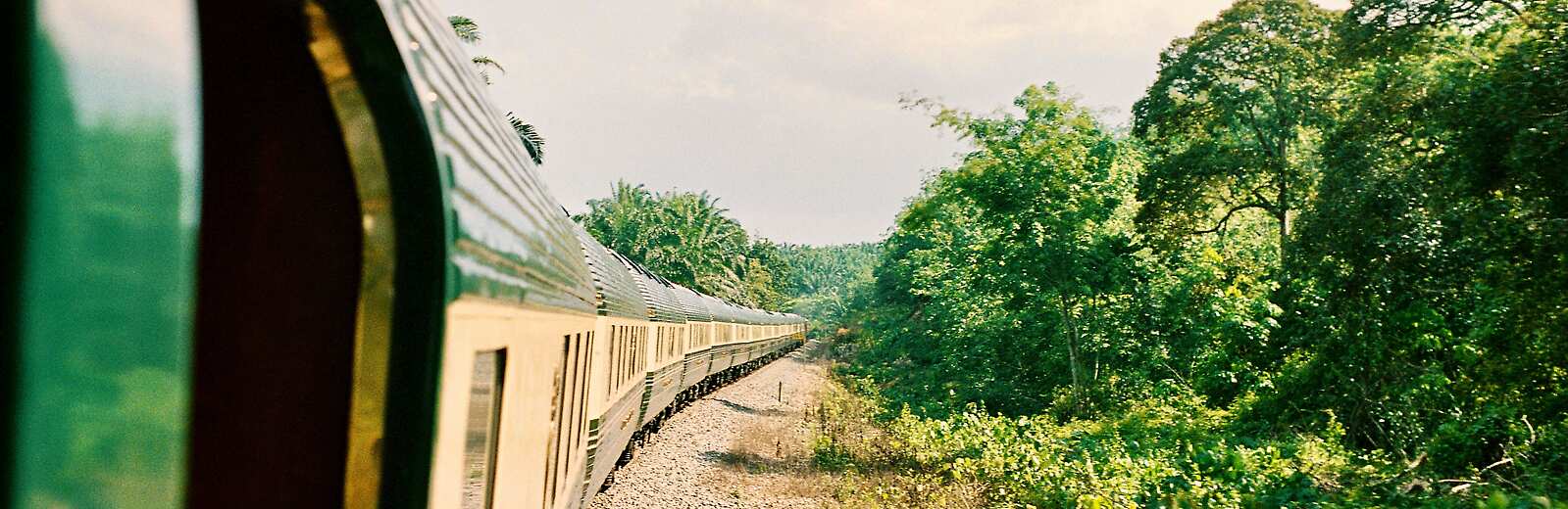 Exterior of the Eastern & Oriental Express, journeying through Malaysia 