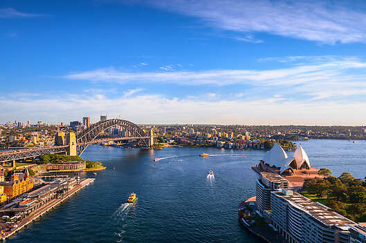Sydney Harbour in New South Wales, Australia. 