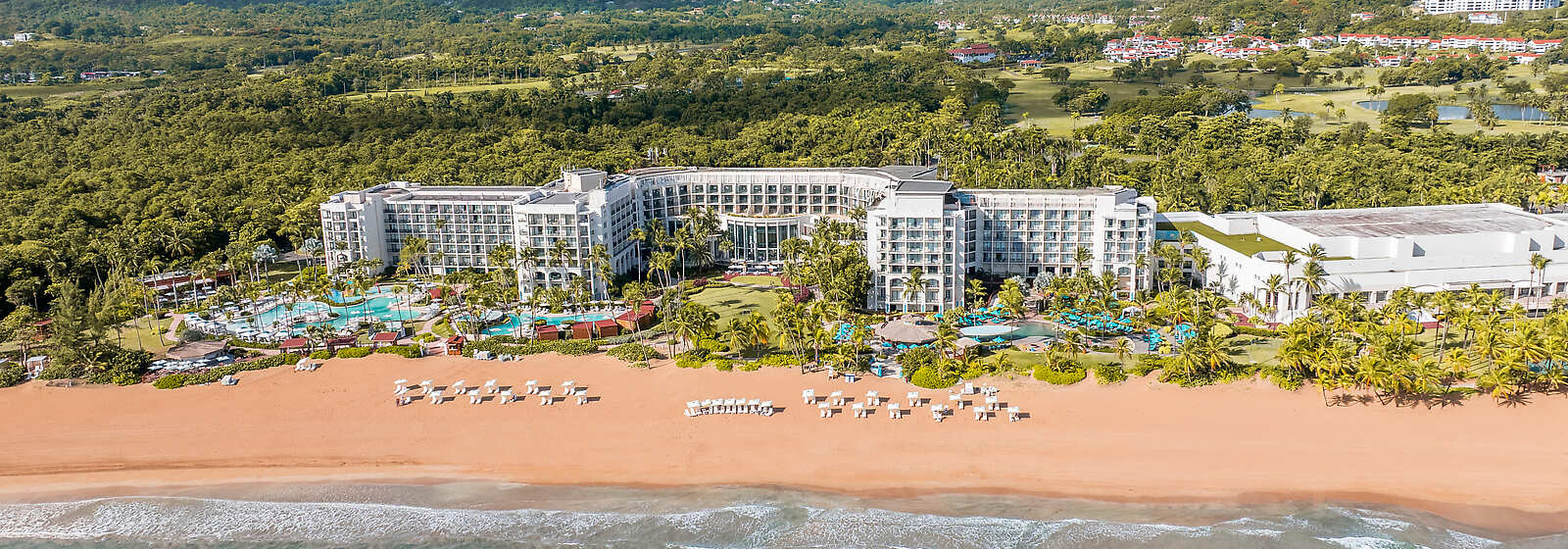 Aerial View of Wyndham Grand Rio Mar Rainforest Beach and Golf Resort