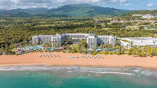 Aerial View of Wyndham Grand Rio Mar Rainforest Beach and Golf Resort