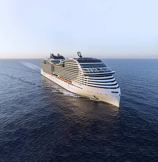 Exterior of MSC World Europa