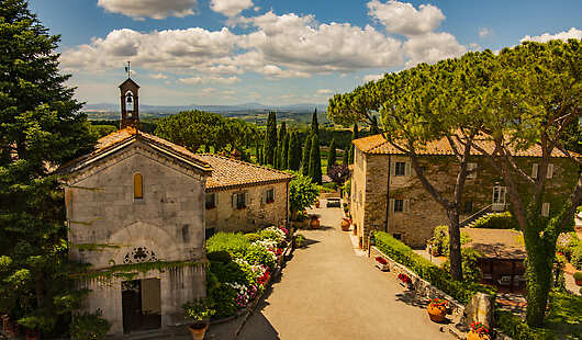 Aerial view of Borgo San Felice Resort