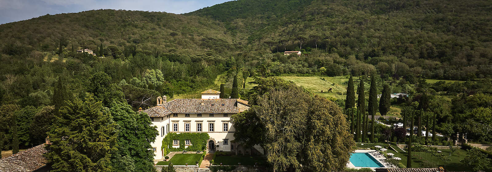 Aerial View of Villa di Piazzano