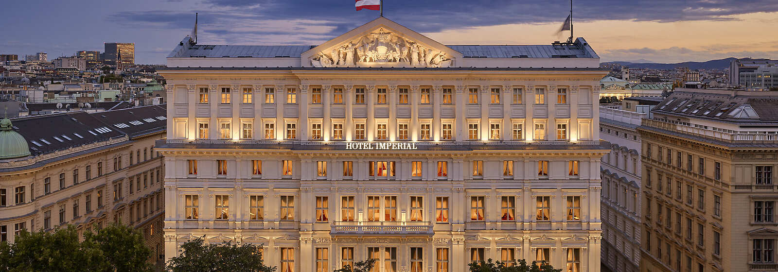 Hotel Imperial Vienna - evening exterior picture