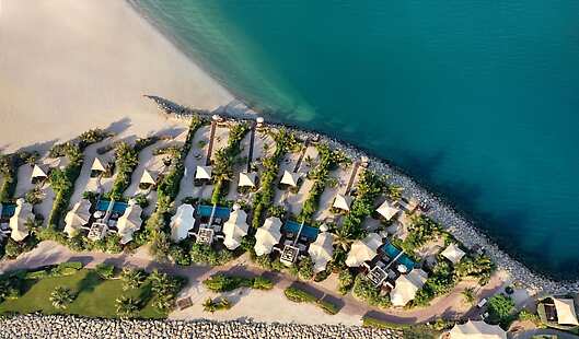 Aerial View of The Ritz-Carlton Ras Al Khaimah, Al Hamra Beach