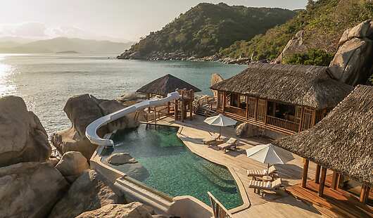 Aerial View of The Rock Retreat Villa