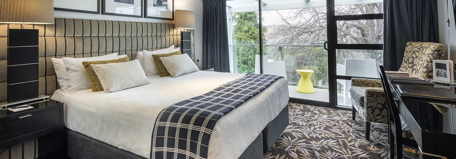 Premium Executive King Room at The George.  Not all rooms have balconies - please request on booking.