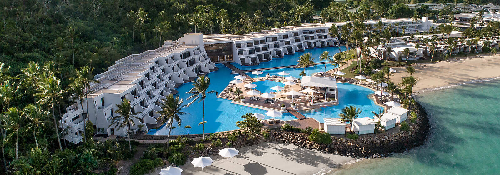 Aerial View of InterContinental Hayman Great Barrier Reef