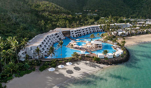 Aerial View of InterContinental Hayman Great Barrier Reef